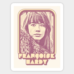 Francoise Hardy / Retro Francophile Design Magnet